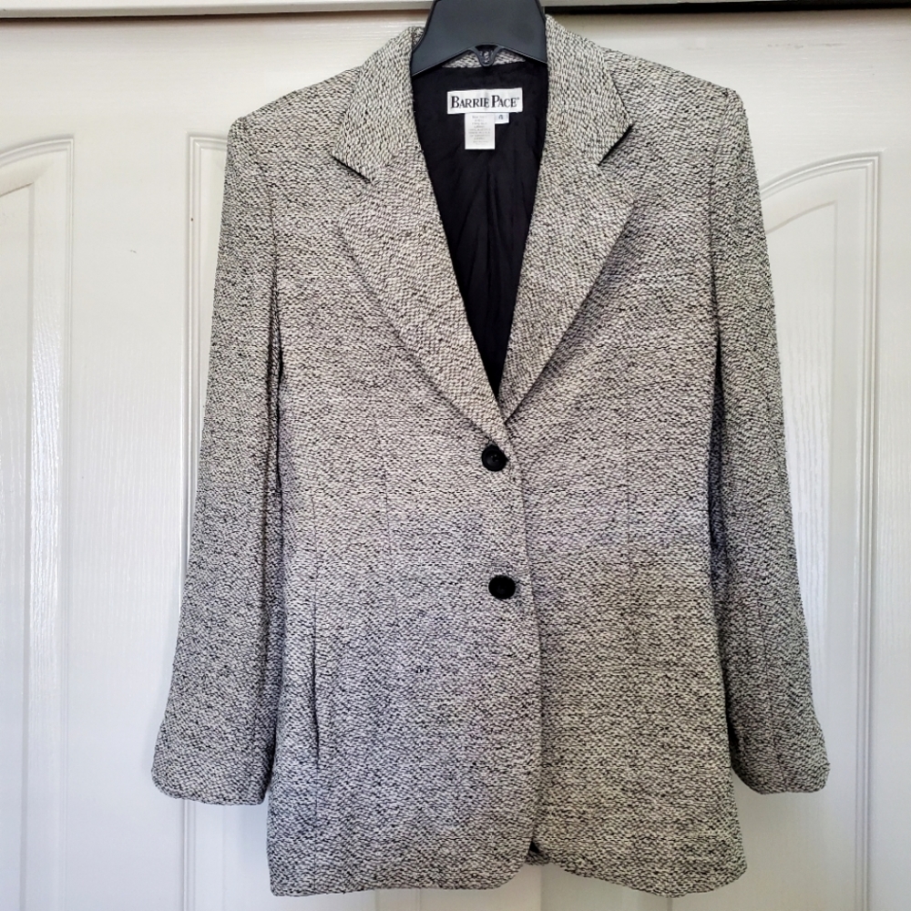 Sz 4 Barrie Pace Heather Gray Blazer